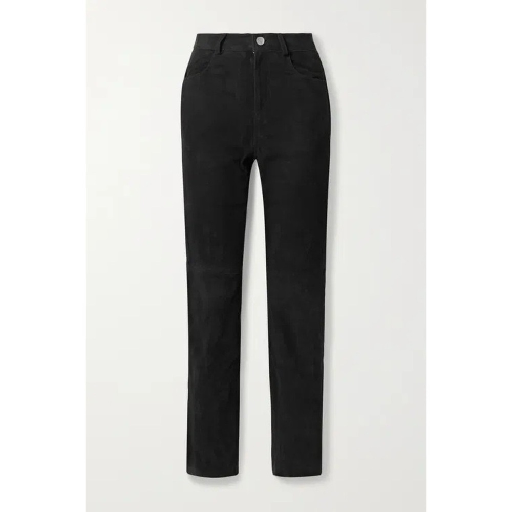 Free People x Deadwood Phoenix Suede Straight-Leg Pants